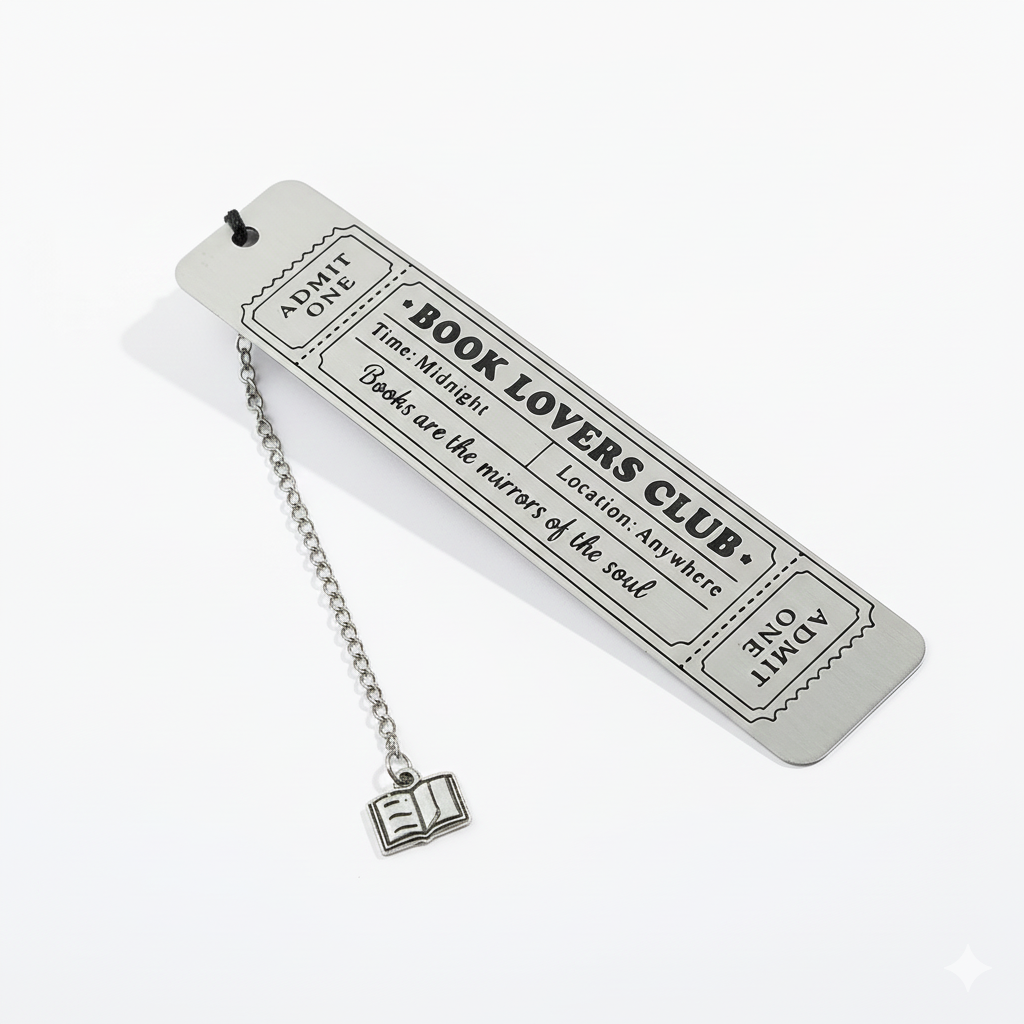 Book Lovers Club Reading Book Mark