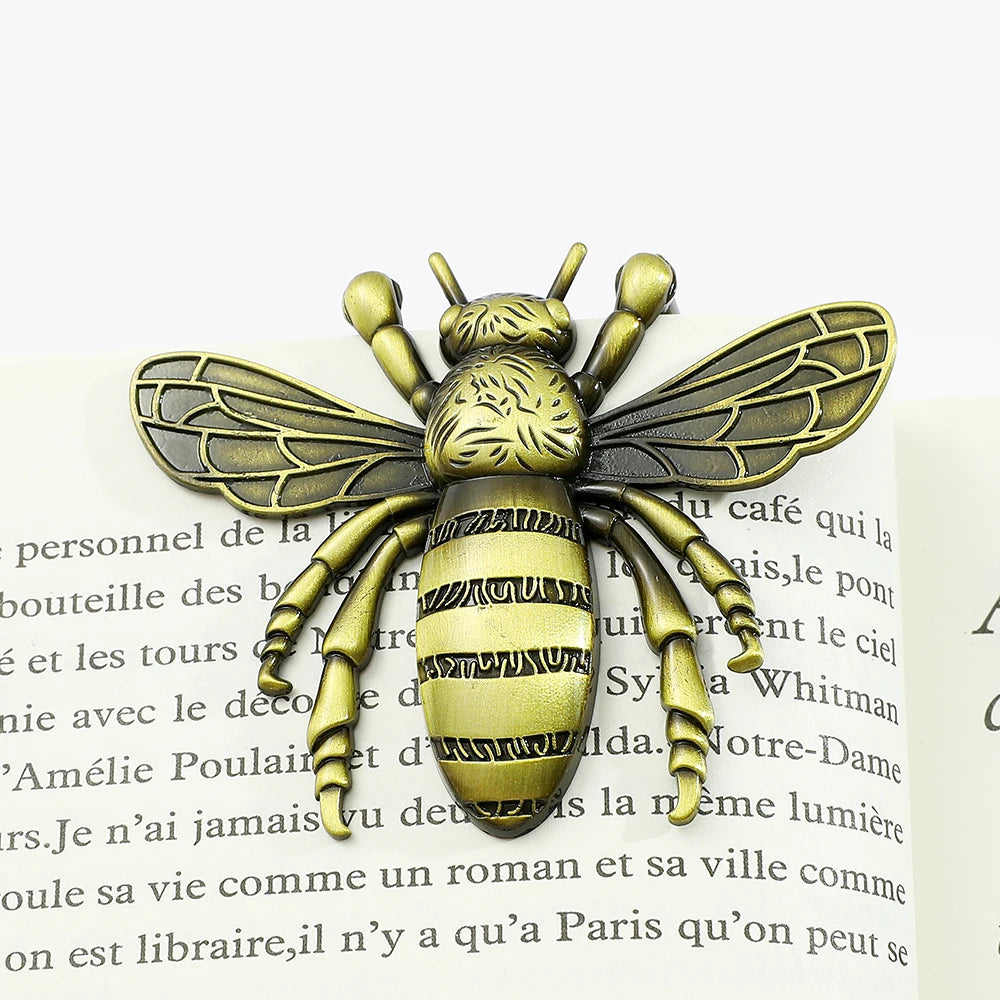 Vintage motýl vážka knižní spona