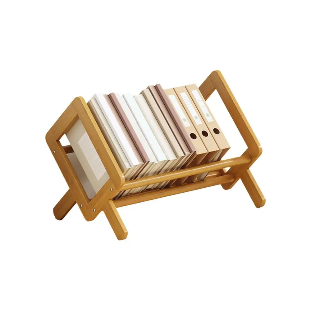 Bambusová knihovna ve tvaru A