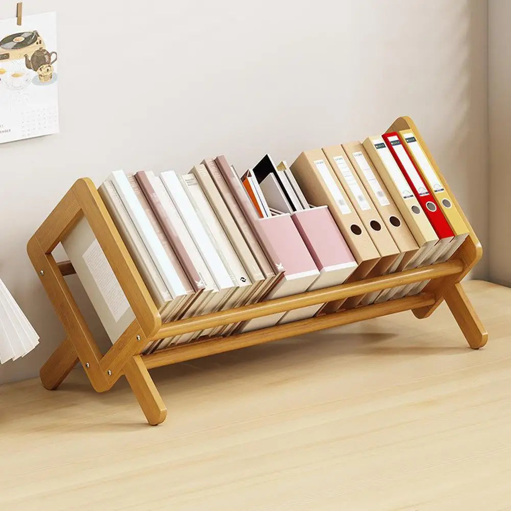 Bambus-A-Rahmen-Bücherregal