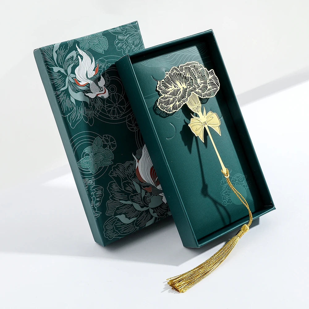 Vintage Flower Leaf Book Marks