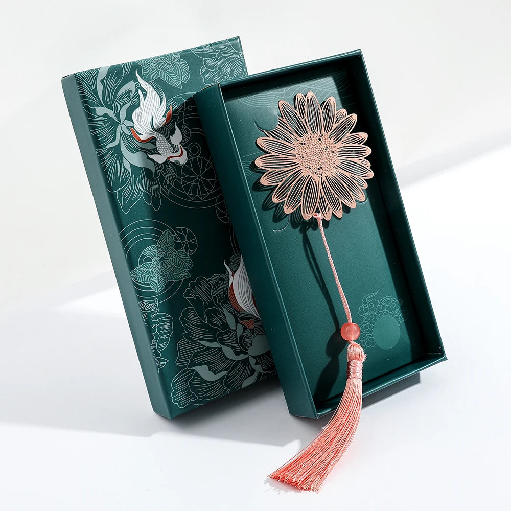 Vintage Flower Leaf Book Marks