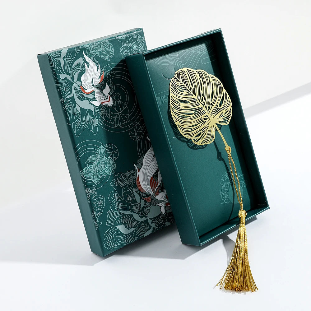 Vintage Flower Leaf Book Marks