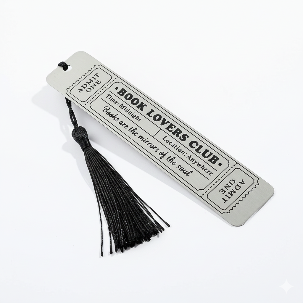 Book Lovers Club Reading Book Mark